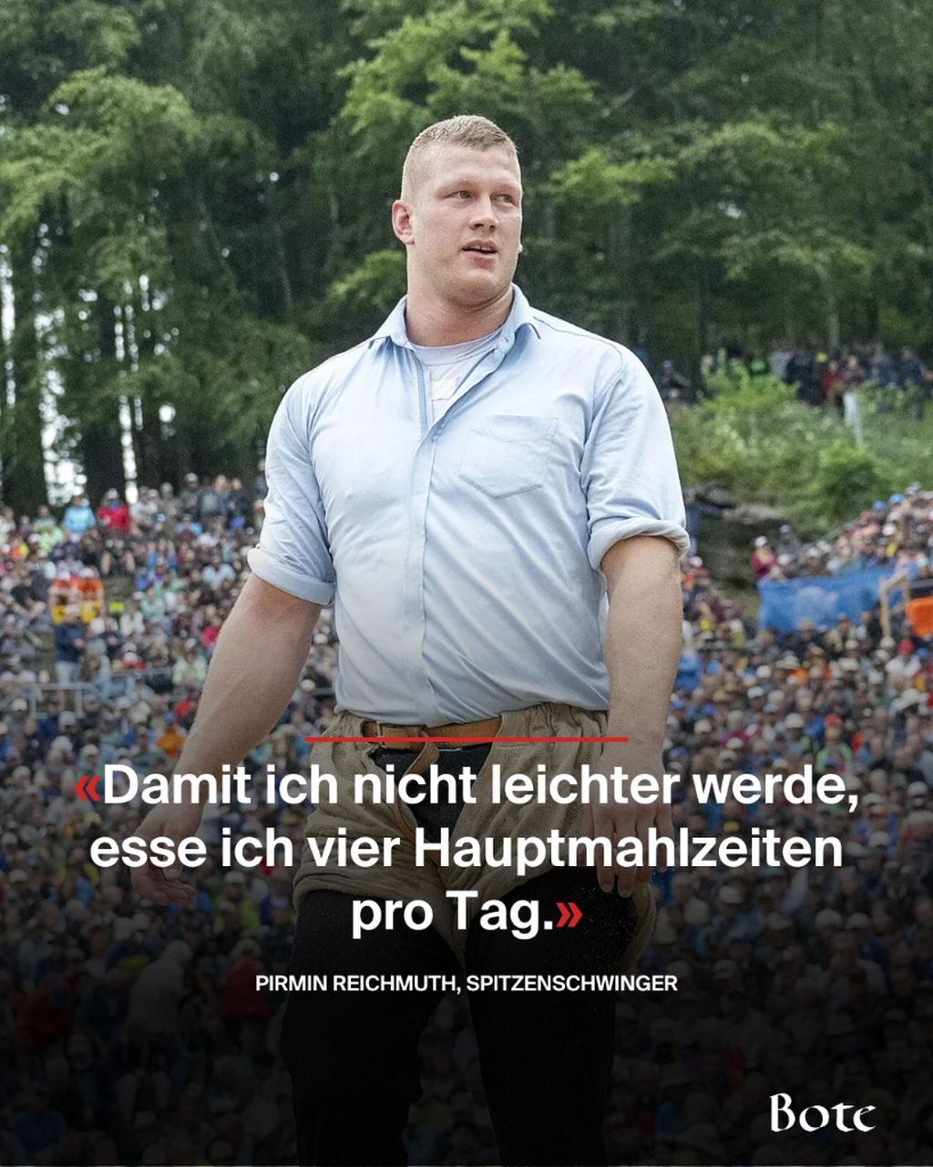Interview mit Spitzenschwinger Pirmin Reichmuth