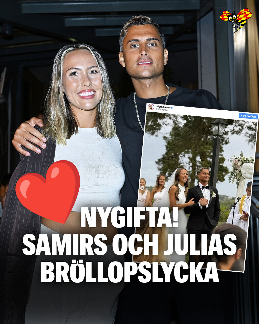 Nygifta! Samirs och Julias br&ouml;llopslycka