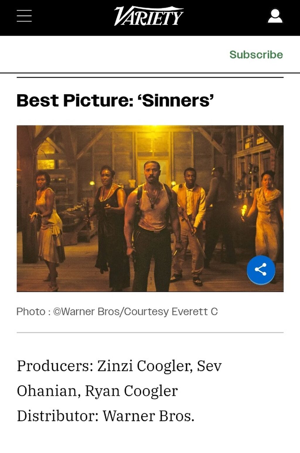 &lsquo;Sinners&rsquo; and &lsquo;F1&rsquo; Are the Biggest Oscar Contenders of 2025 Ahead of the Fall Festival Boom
