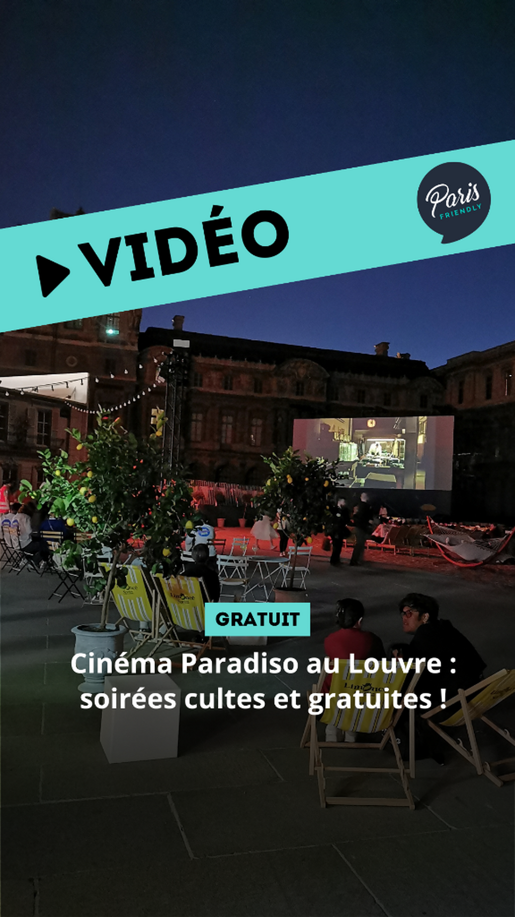 Cin&eacute;ma Paradiso au Louvre : 4 soir&eacute;es cultes et gratuites sous les &eacute;toiles (r&eacute;servation)