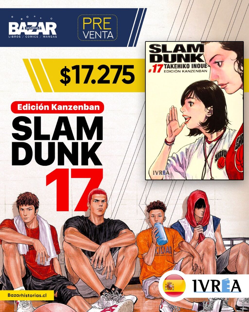 Slam Dunk (Edici&oacute;n Kanzenban) 17 | IVREA ESPA&Ntilde;A