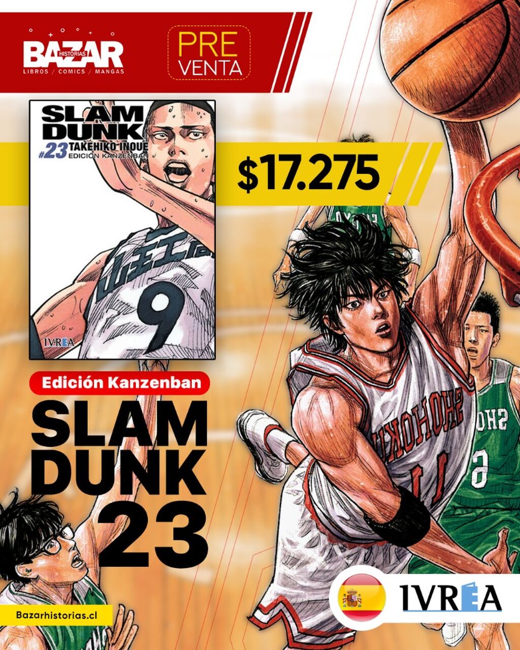 Slam Dunk (Edici&oacute;n Kanzenban) 23 | IVREA ESPA&Ntilde;A