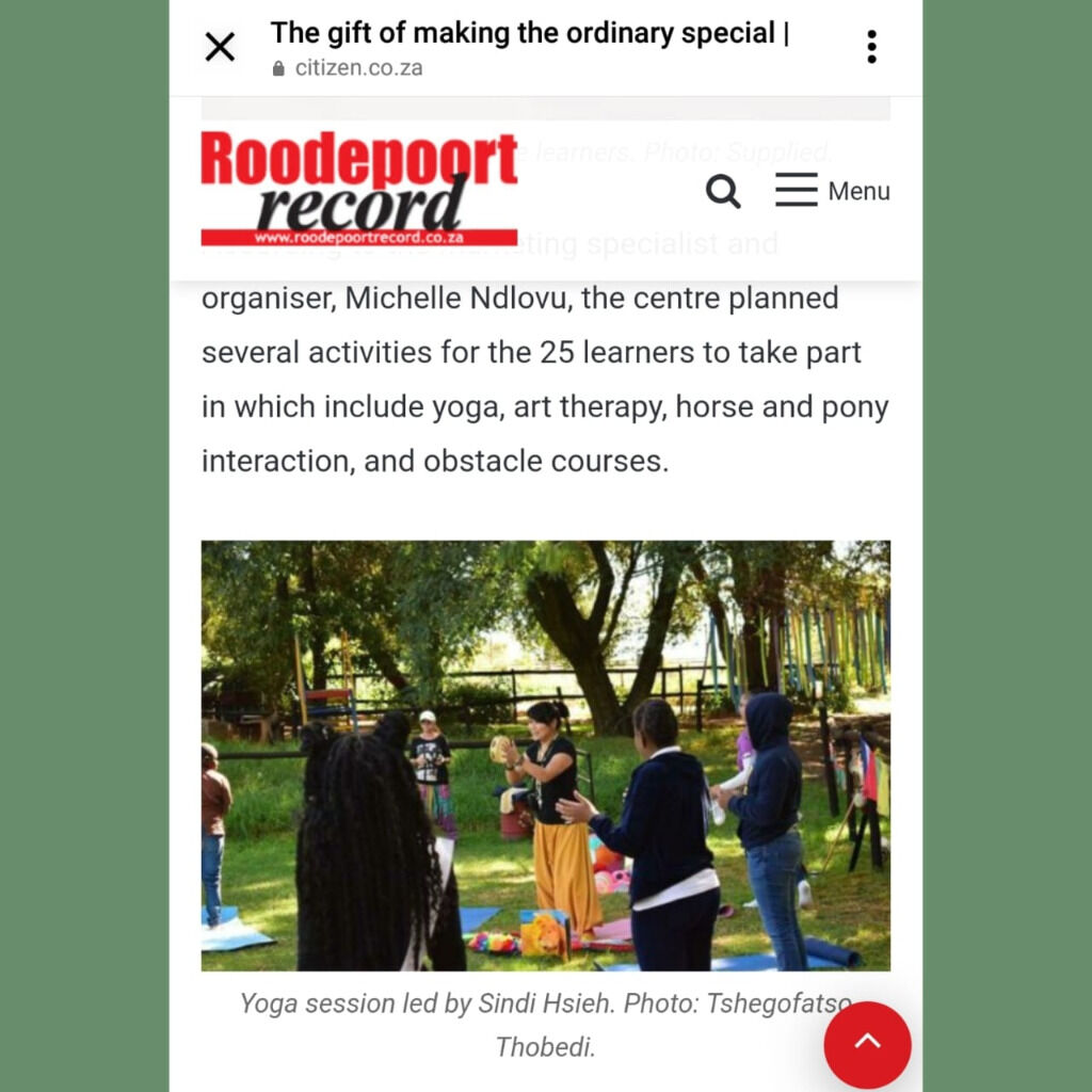 The Citizen - Roodepoort Record news - The gift of making the ordinary special 