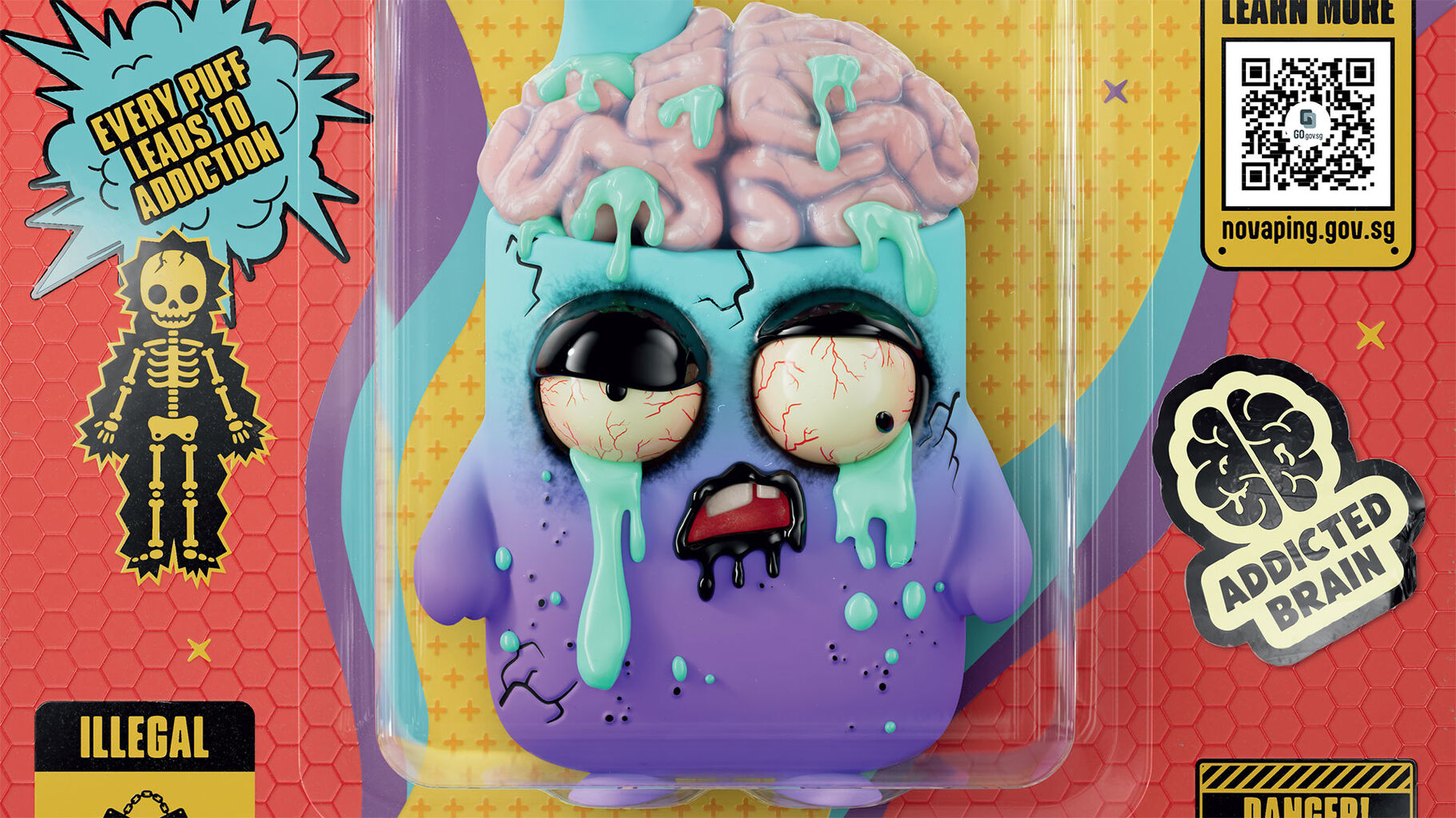 Grotesque figurines are warped by vaping in striking Singapore campaign