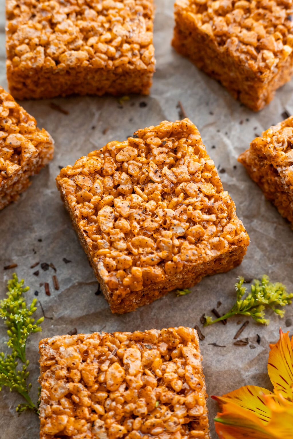  Thai Tea Rice Krispie Treats