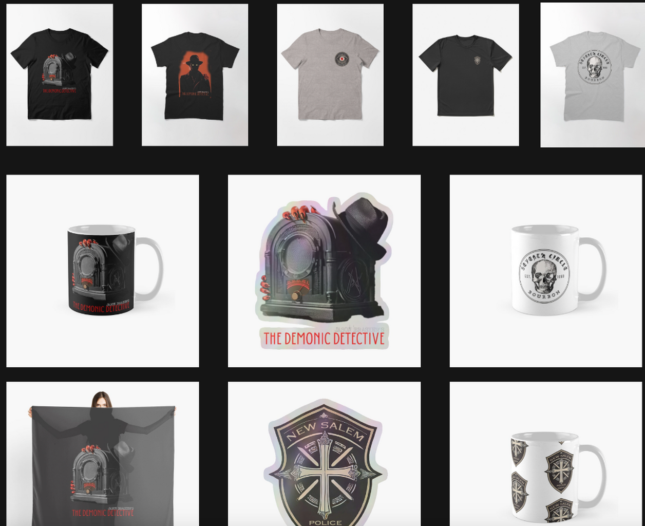 The Demonic Detective merch