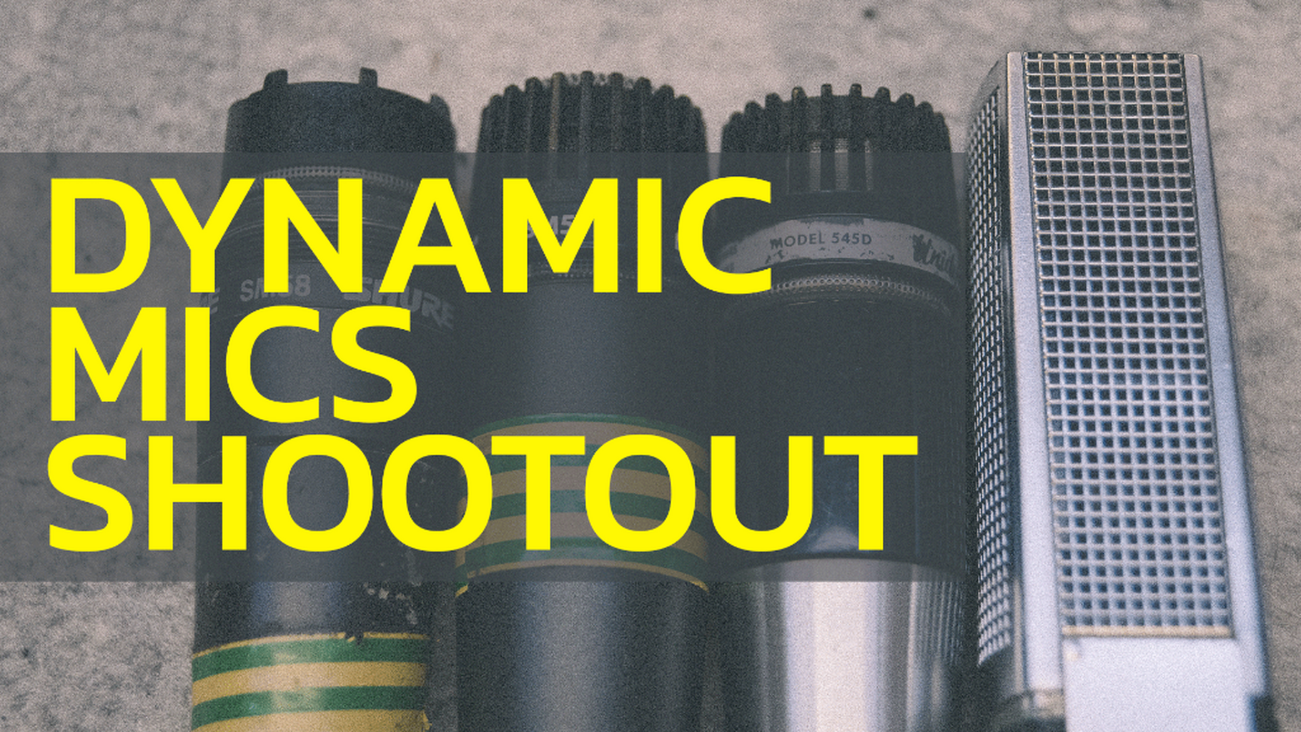 Dynamic mics shootout