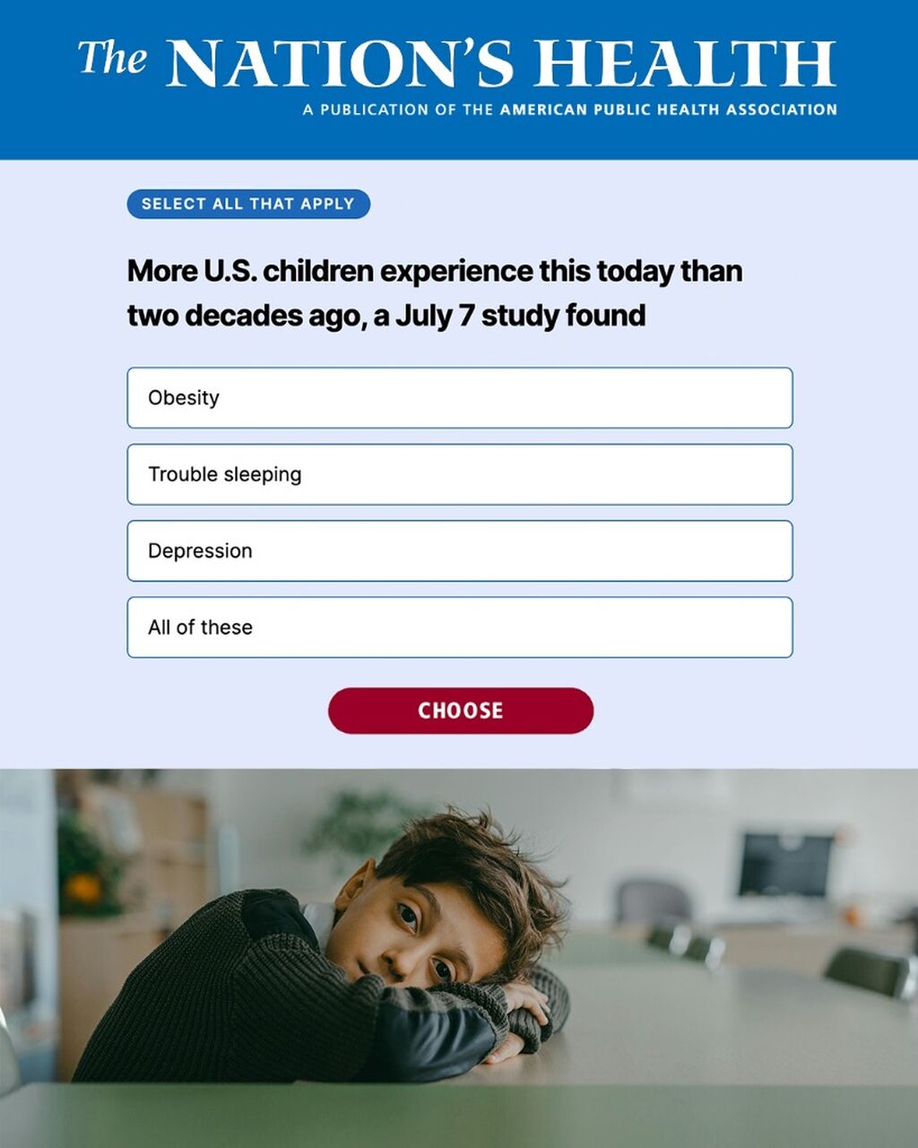The Nation's Health News Quiz