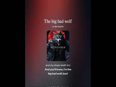 I WAS AFRAID OF THE BIG BAD WOLF ASK Cdogstar 