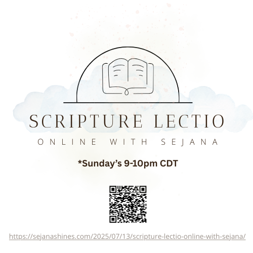 Scripture Lectio every SUNDAY ONLINE 9pm CDT