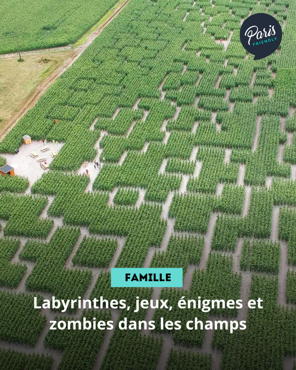 Labyrinthes, jeux, &eacute;nigmes et zombies dans les champs