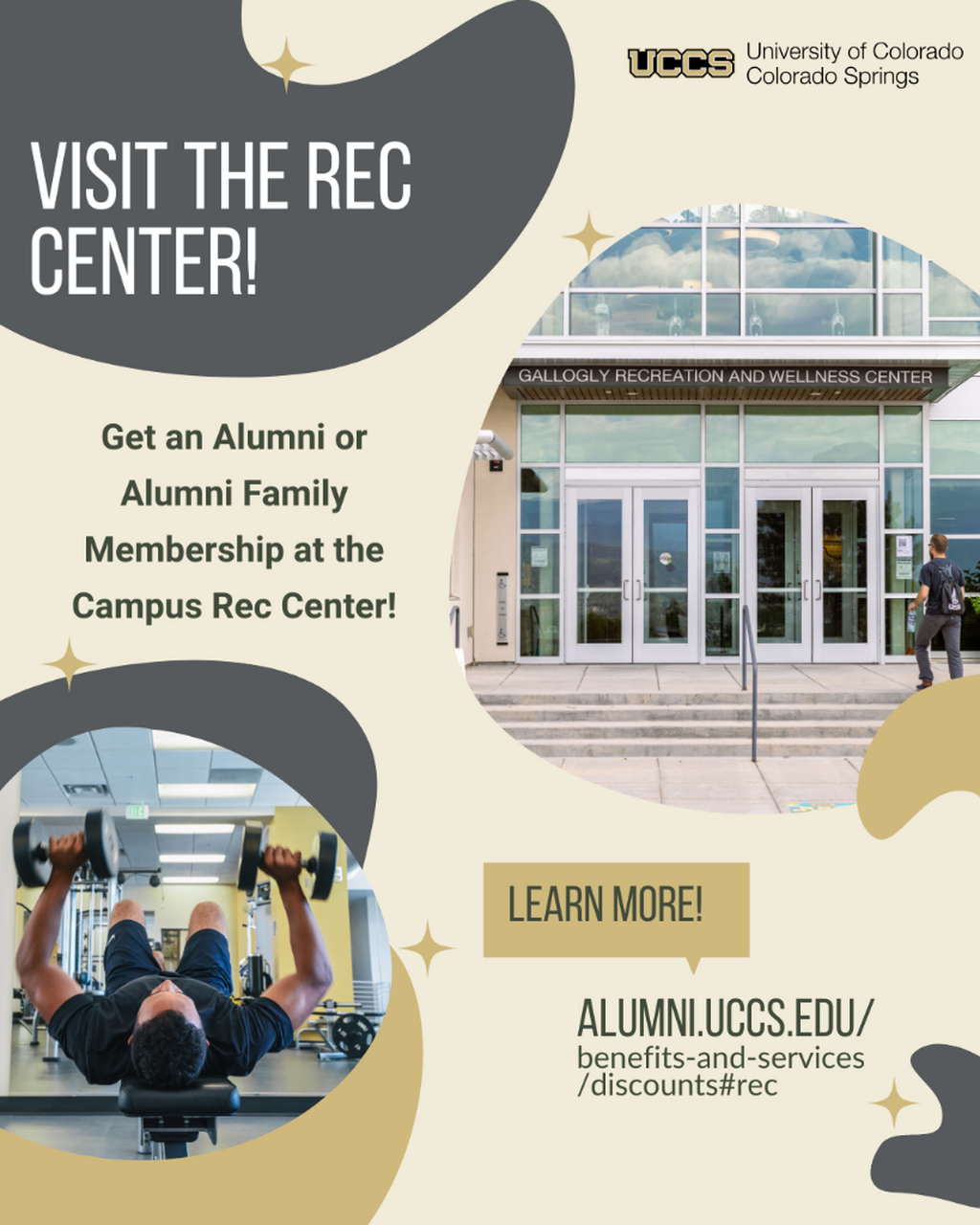 Rec Center Benefits for UCCS Alumni!