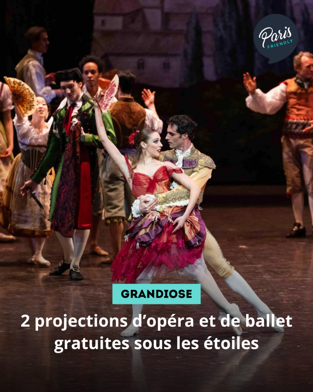 2 projections d&rsquo;op&eacute;ra et de ballet gratuites sous les &eacute;toiles
