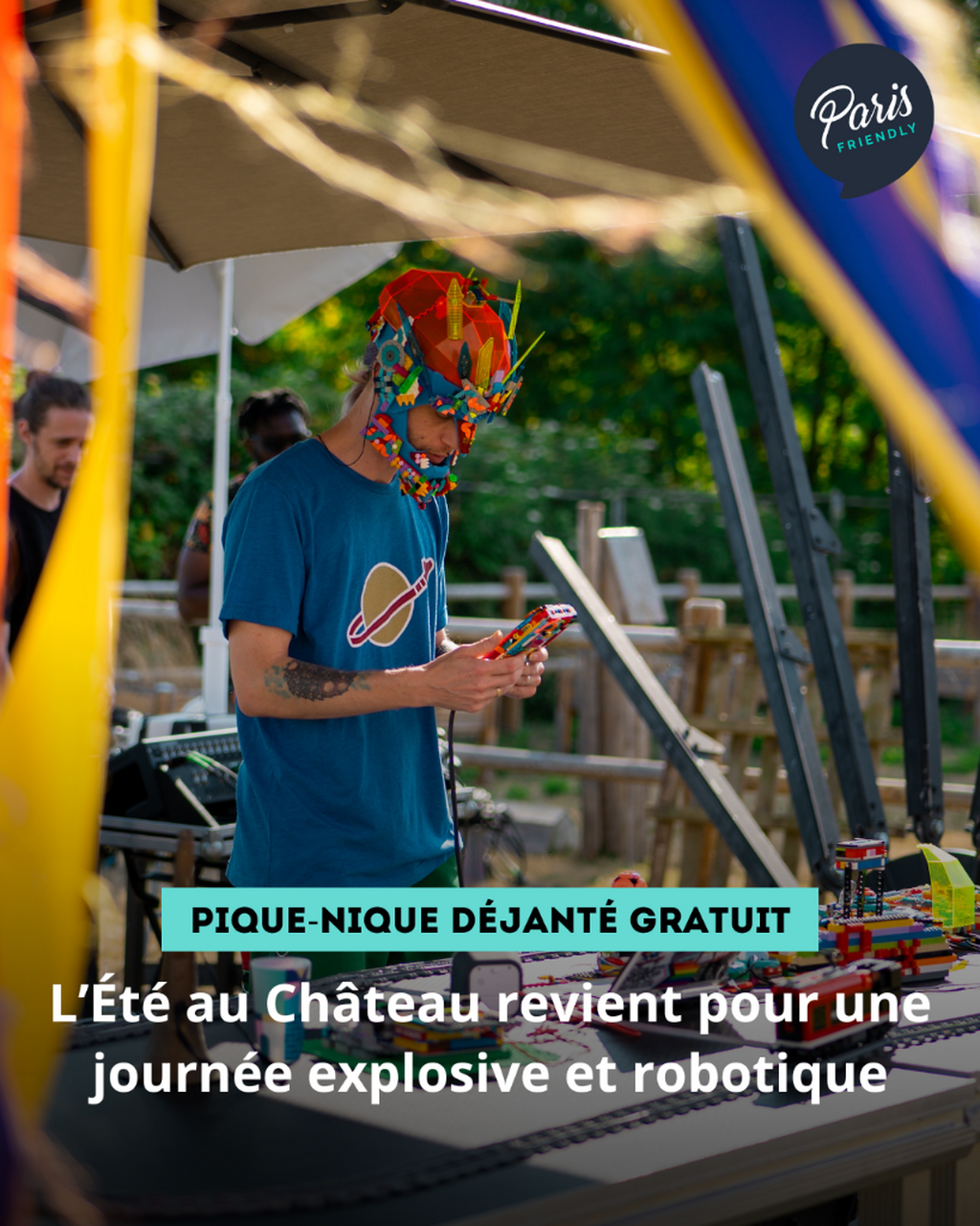 Pique-nique &eacute;lectronique gratuit au Ch&acirc;teau &Eacute;ph&eacute;m&egrave;re : musique, robots et feu d&rsquo;artifice !