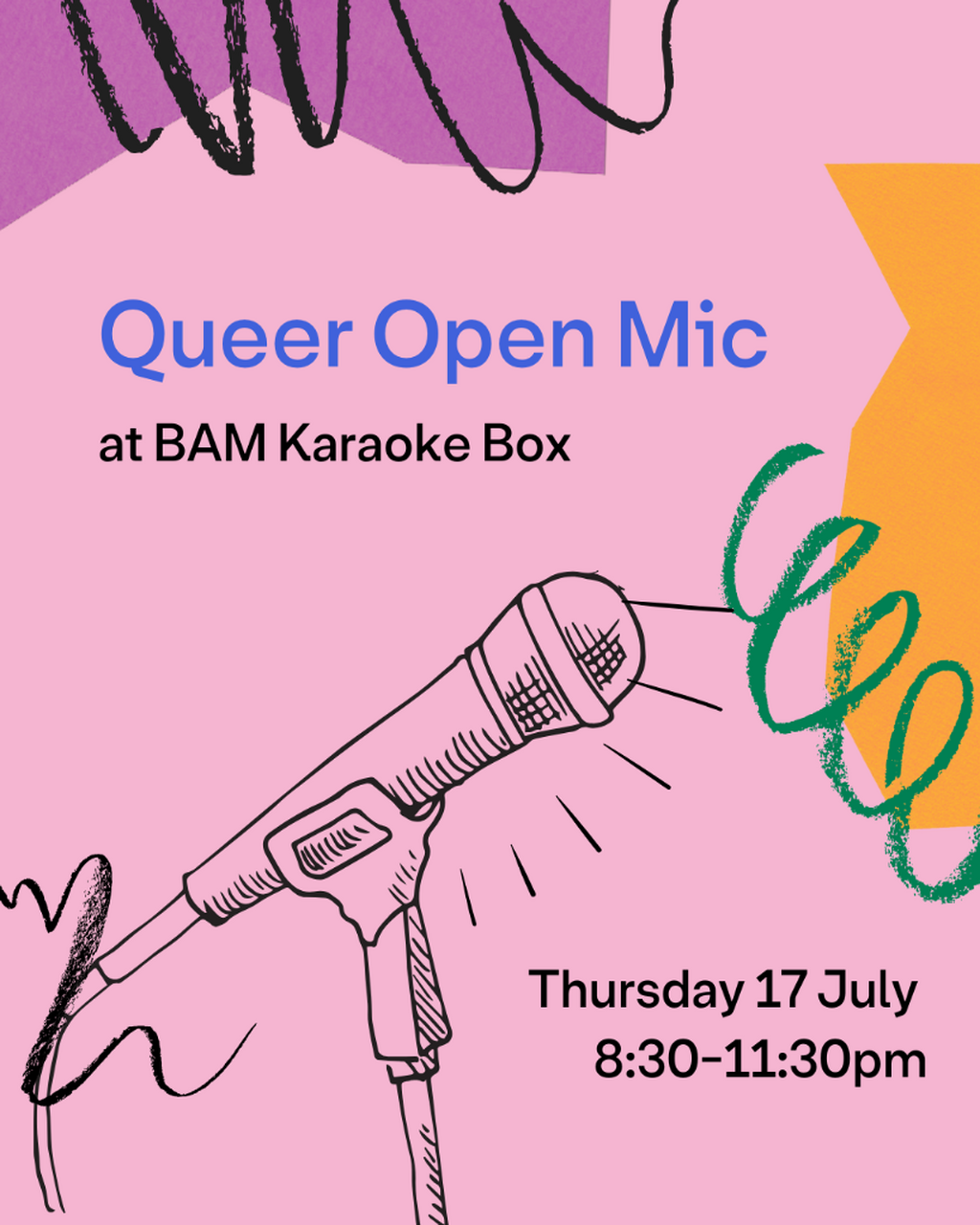 Queer Open Mic at BAM Karaoke Box