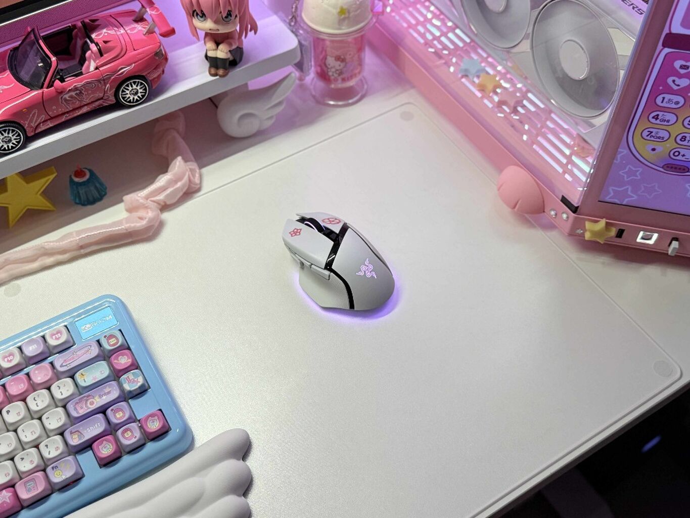 Glass deskmat