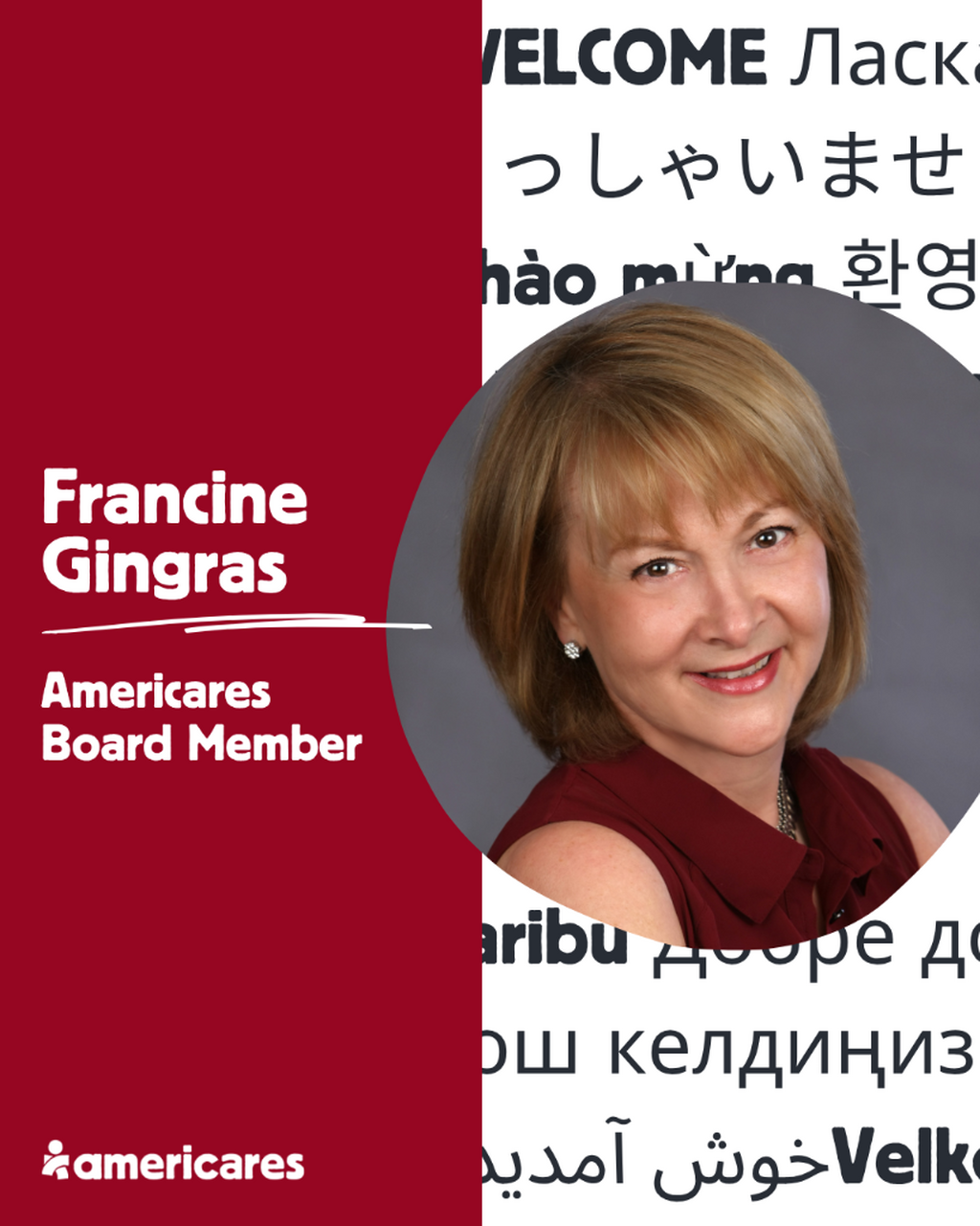Francine Gingras - Board Announcement