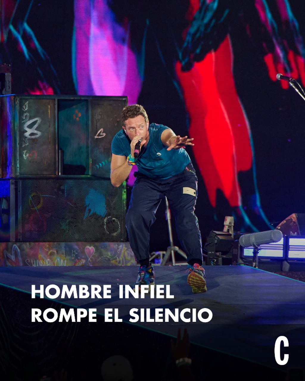 Hombre expuesto por infidelidad en concierto de Coldplay rompe el silencio