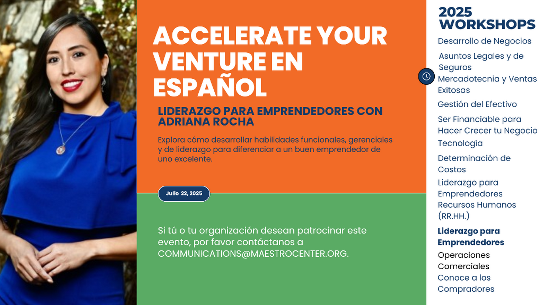 Liderazgo para Emprendedores con Adriana Rocha