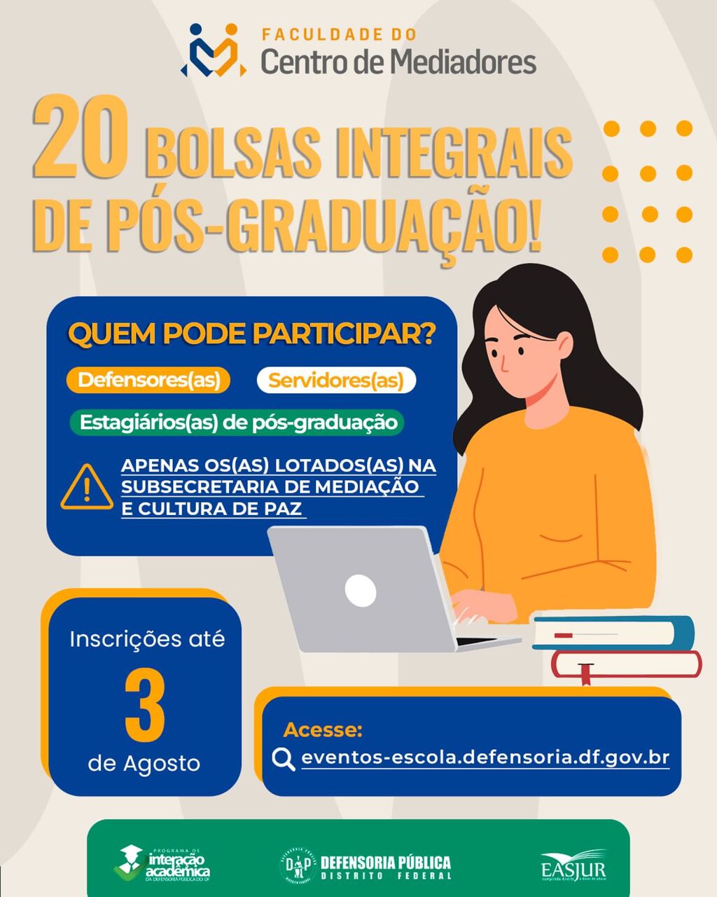 20 Bolsas - Centro de Mediadores - 2025
