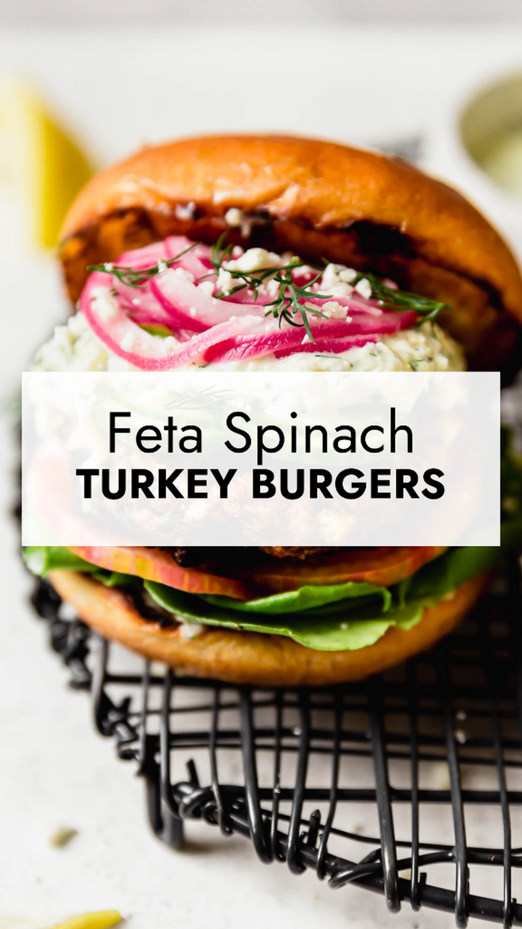 Feta Spinach Turkey Burger