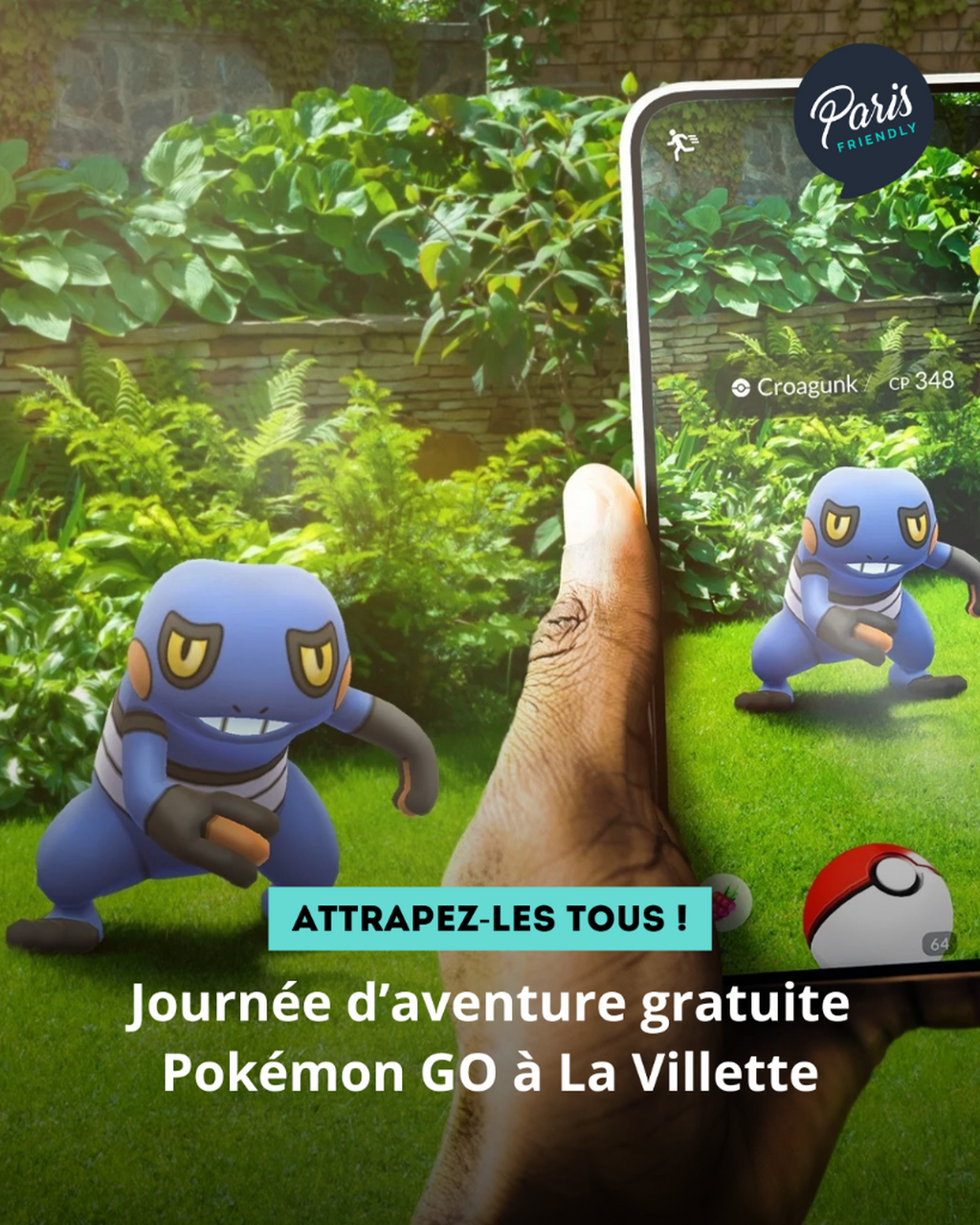 Journ&eacute;e d&rsquo;aventure gratuite Pok&eacute;mon GO &agrave; La Villette