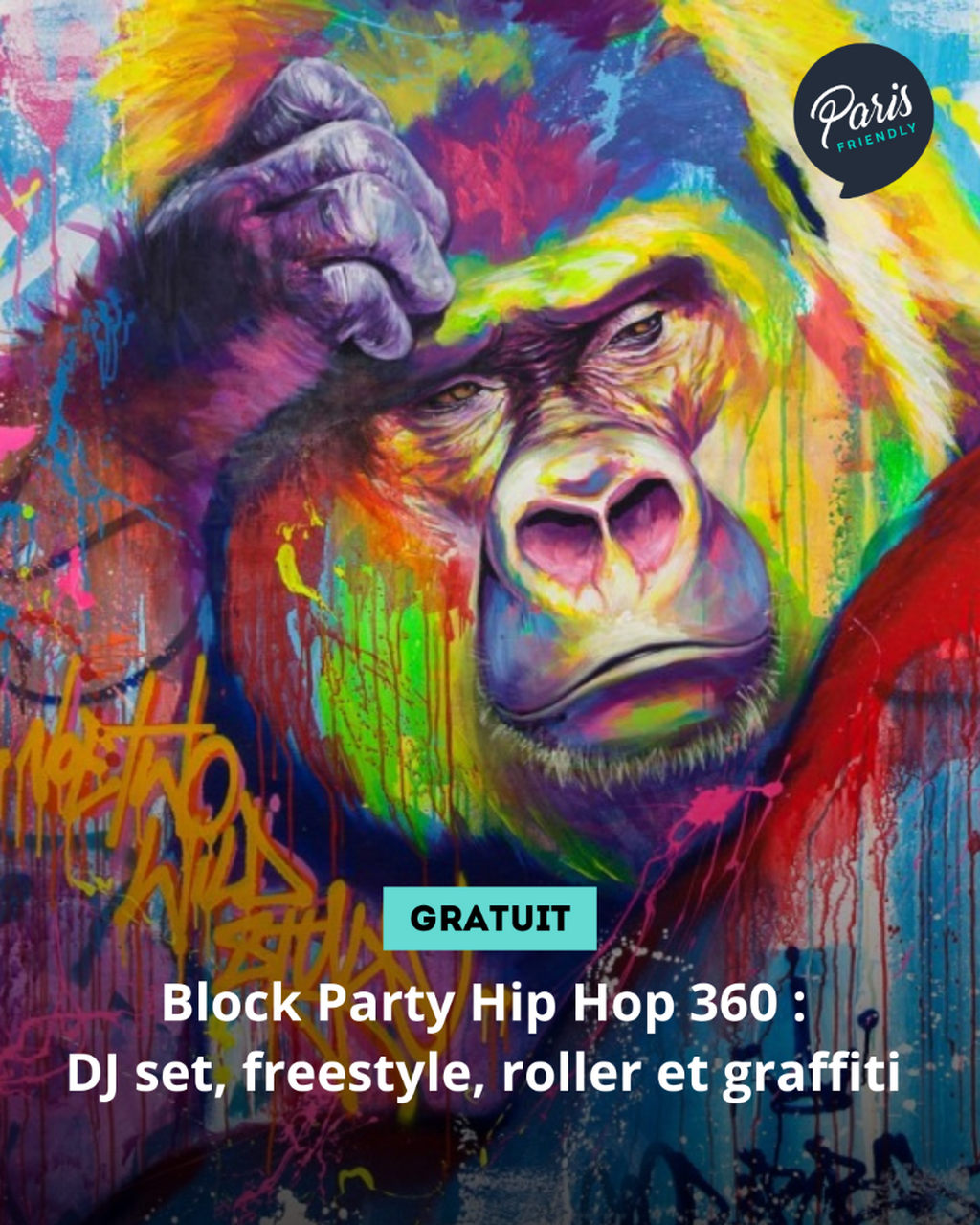 Block Party Hip Hop 360 : DJ set, freestyle, roller et graffiti 