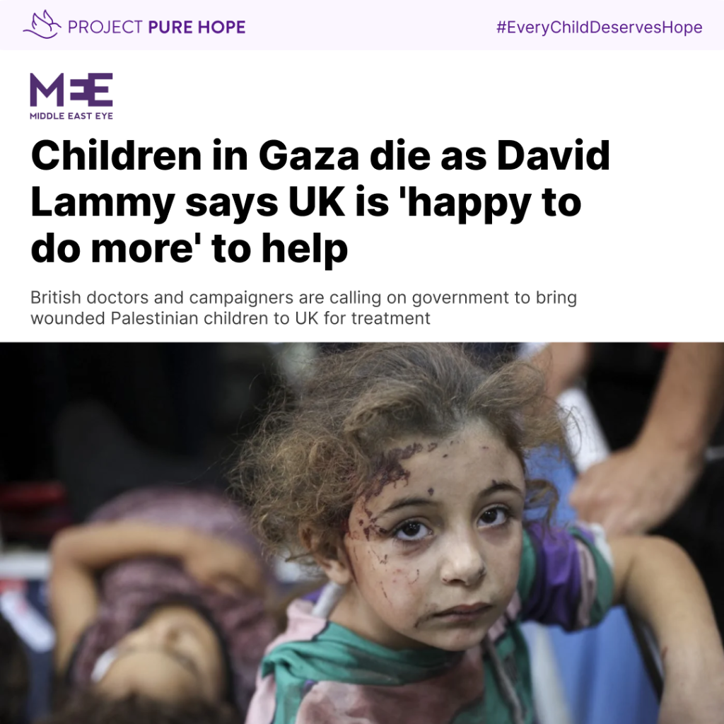 article: Children in Gaza die as David Lammy says UK is 'happy to do more' to help
