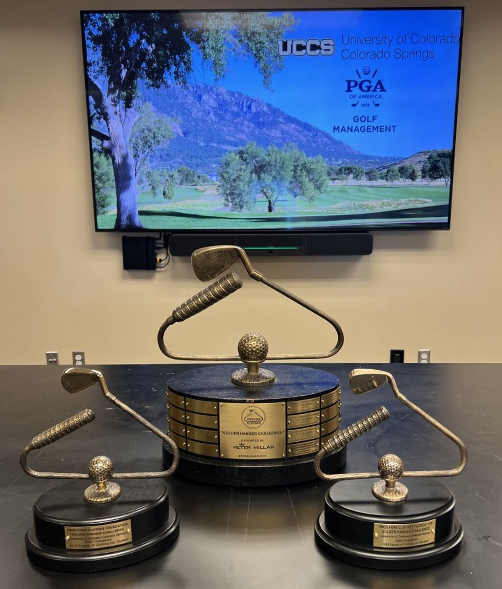 UCCS PGA Golf Management wins Golden Hanger Challenge on UCCS News!