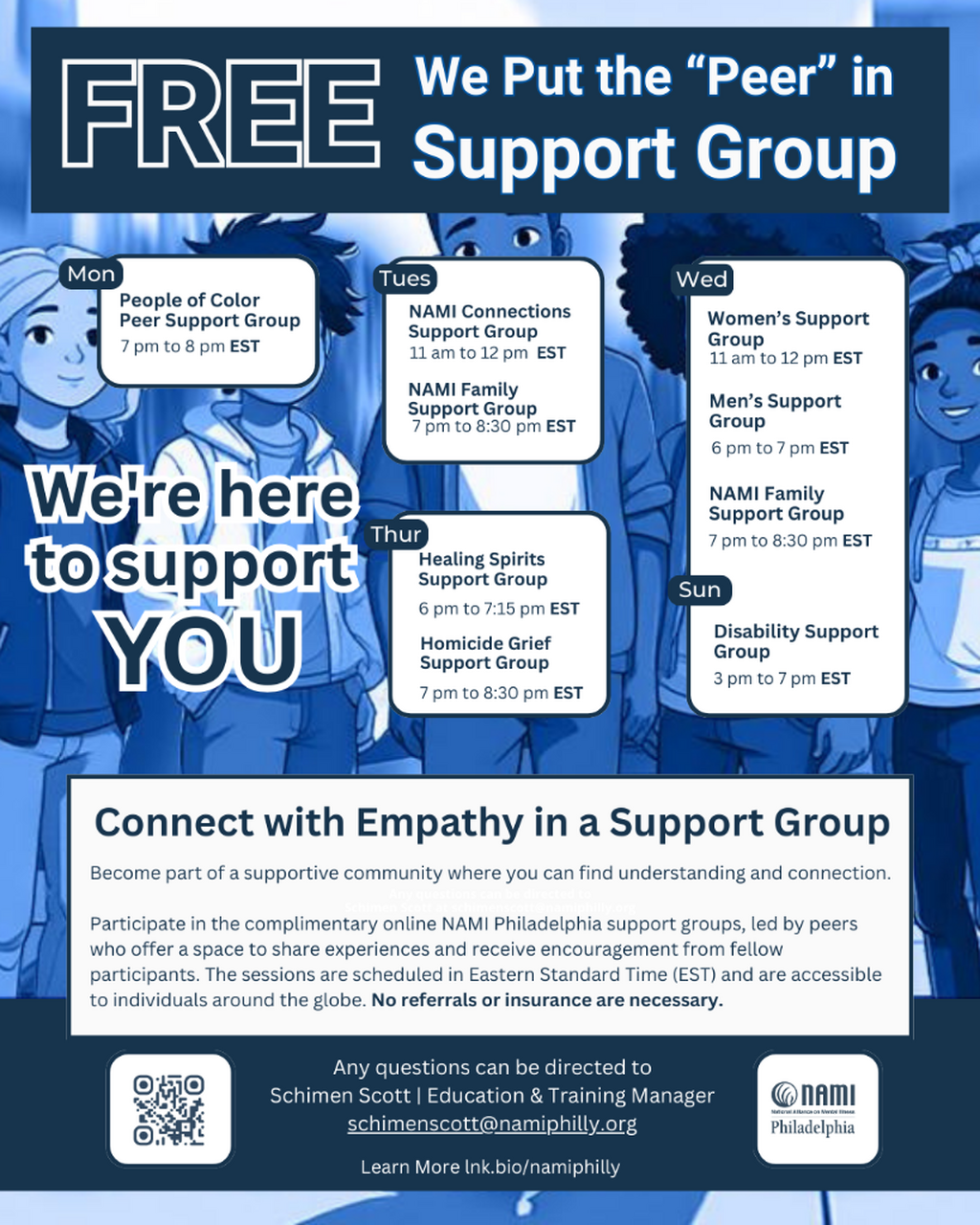 NAMI Philly | Support Group Registration (ALL groups)