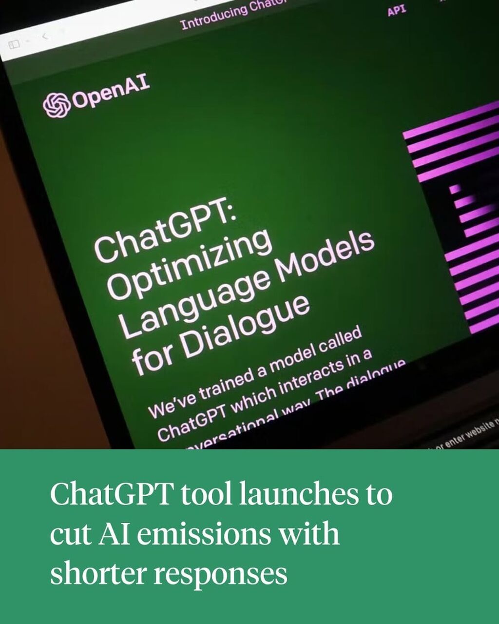 ChatGPT tool launches to cut AI emissions with shorter responses