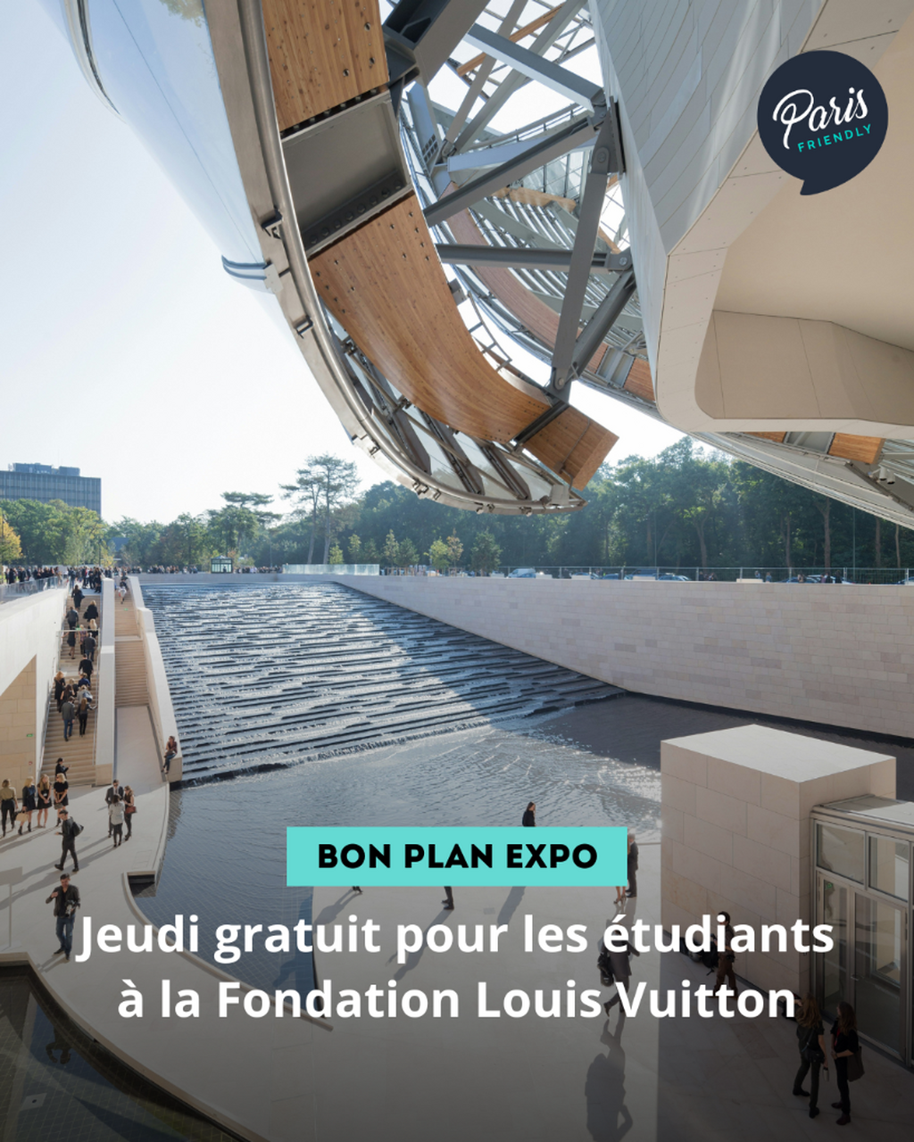 Jeudi gratuit pour les &eacute;tudiants &agrave; la Fondation Louis Vuitton
