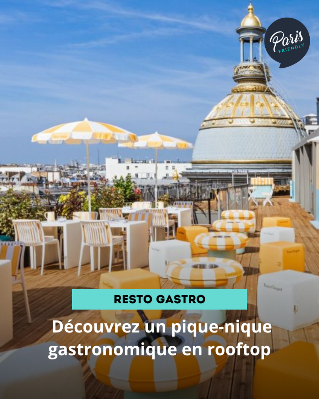 Rooftop & bulles : d&eacute;couvrez le Picnic by Veuve Clicquot
