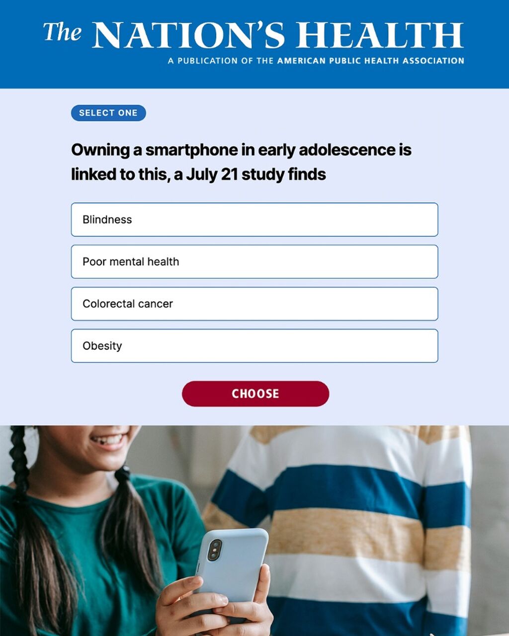 The Nation's Health News Quiz