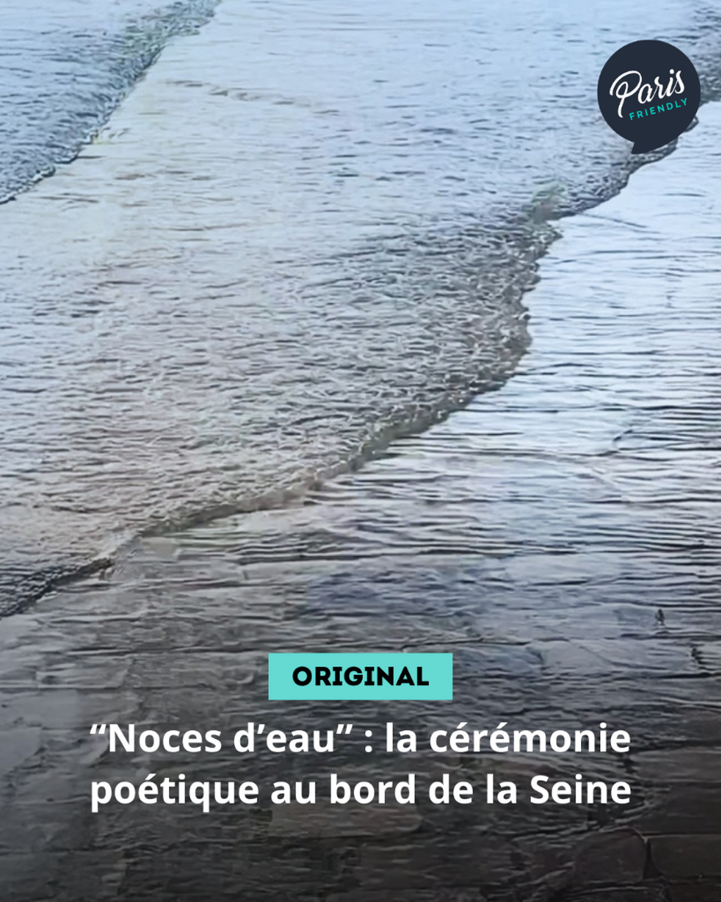 &ldquo;Noces d&rsquo;eau&rdquo; : la c&eacute;r&eacute;monie po&eacute;tique au bord de la Seine
