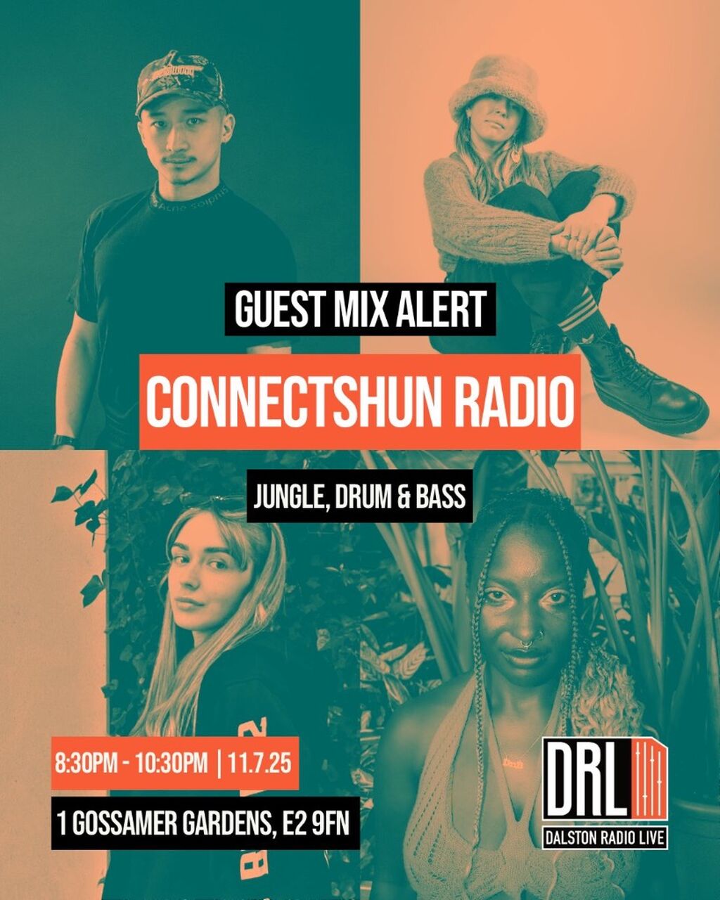 Connectshun Radio: Mojay, Catlady, Airbender, Tianna Franxx