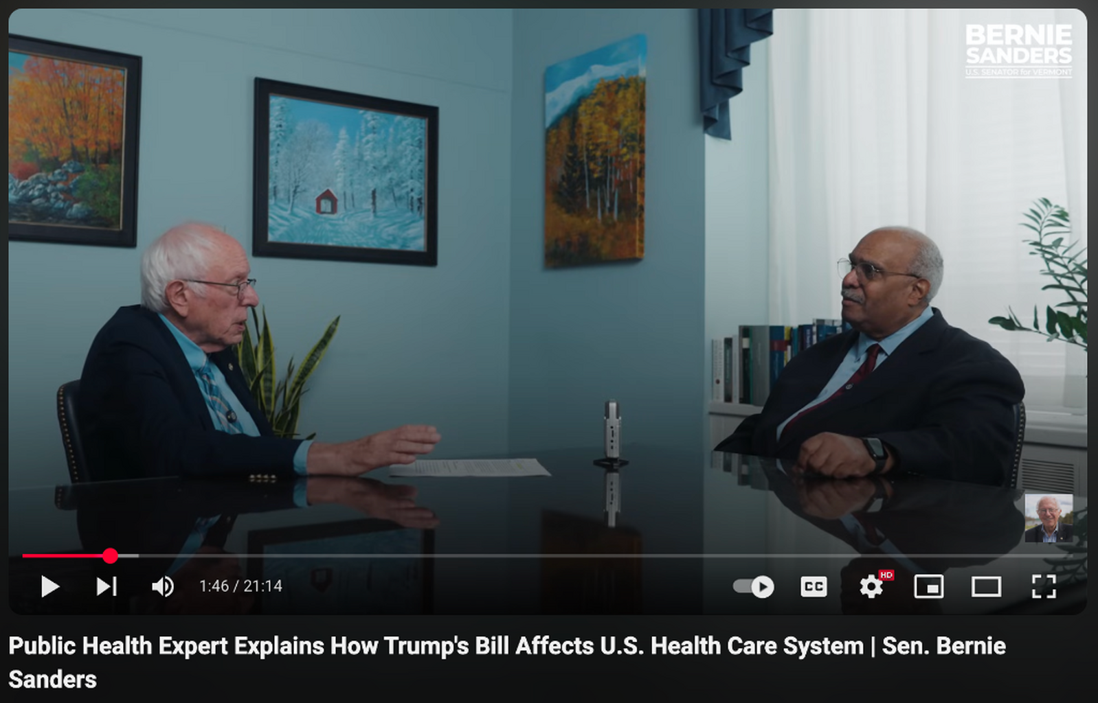 Sen. Sanders and Dr. Benjamin Discuss Fallout of Trump's Bill