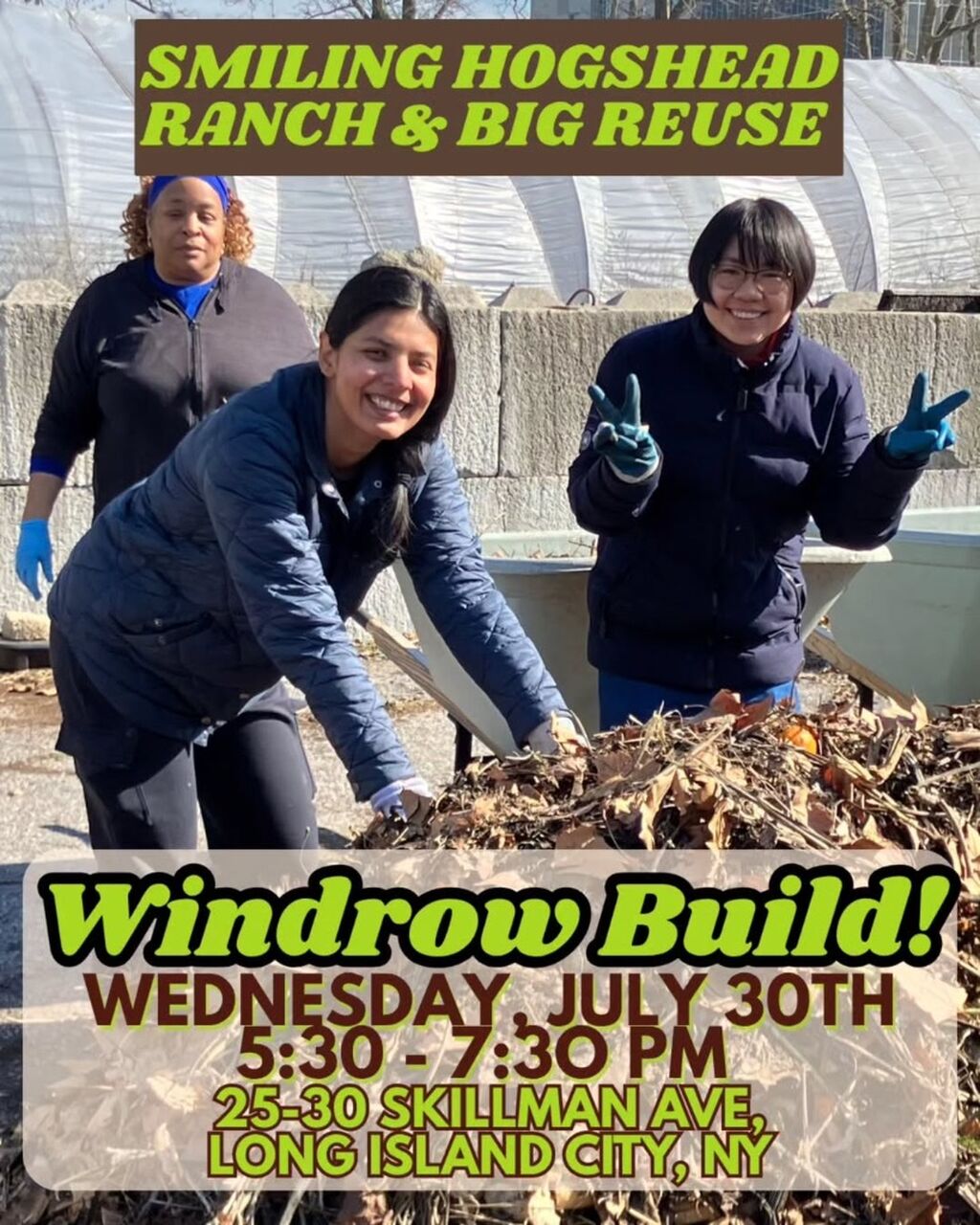 7/30, 5:30-7:30pm | Compost Workday (Smiling Hogshead Ranch)