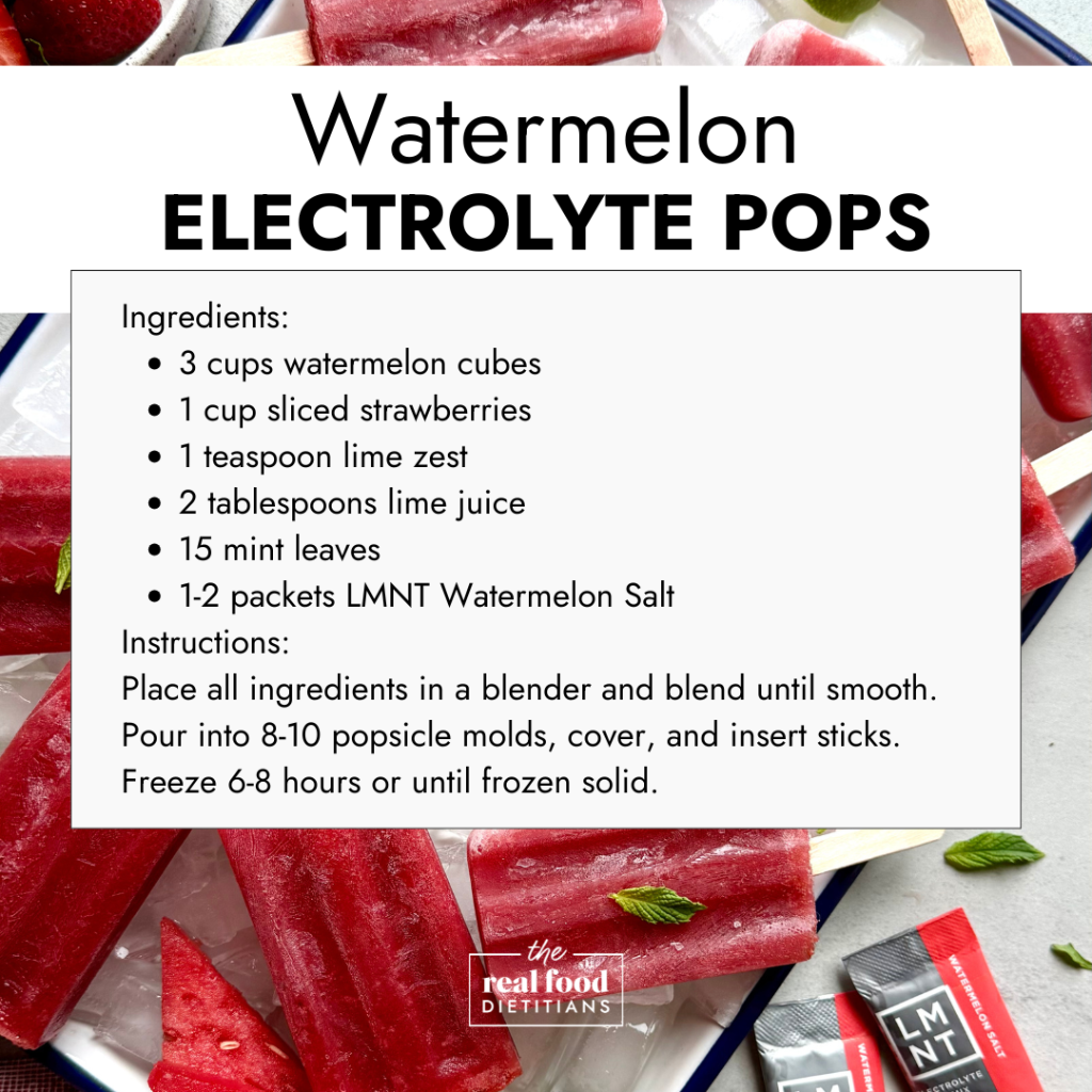Watermelon Electrolyte Popsicles