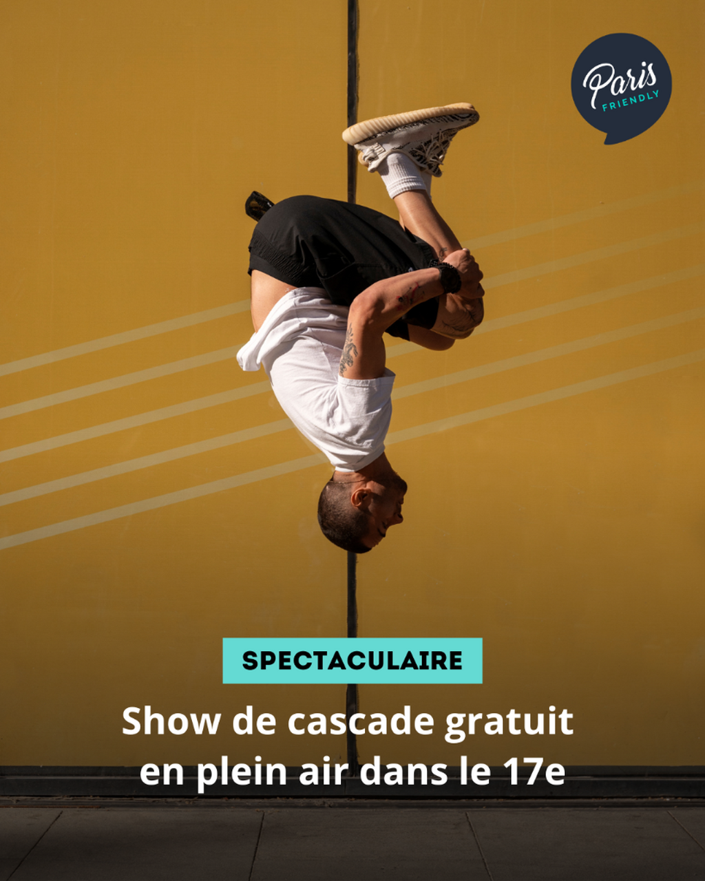 Show de cascade gratuit en plein air dans le 17e