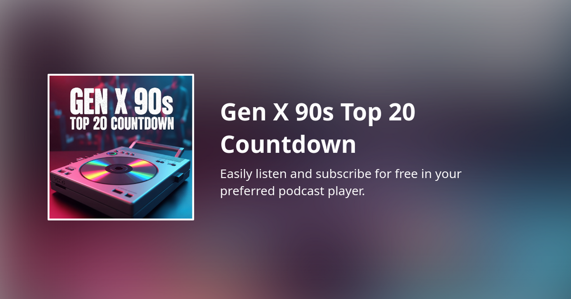 Gen X 90s Top 20 Countdown (Website)