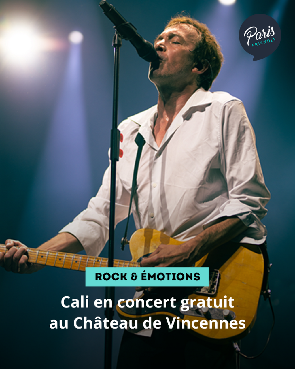 Cali en concert gratuit au Ch&acirc;teau de Vincennes