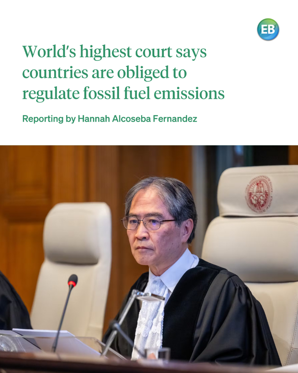 World&rsquo;s highest court says countries are obliged to regulate fossil fuel emissions