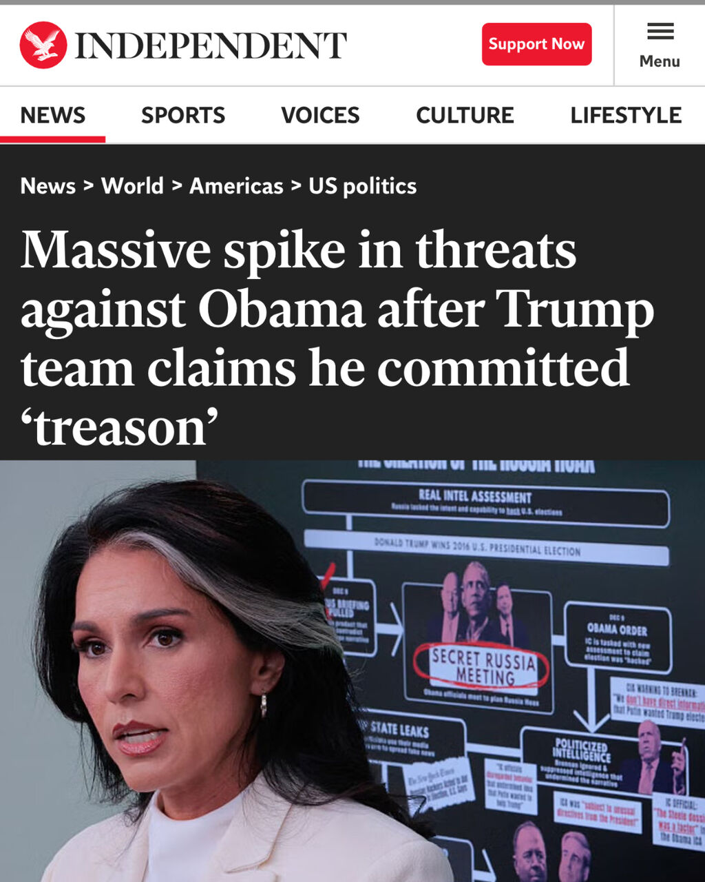 Massive spike in threats against Obama after Trump team claims he committed &lsquo;treason&rsquo;
