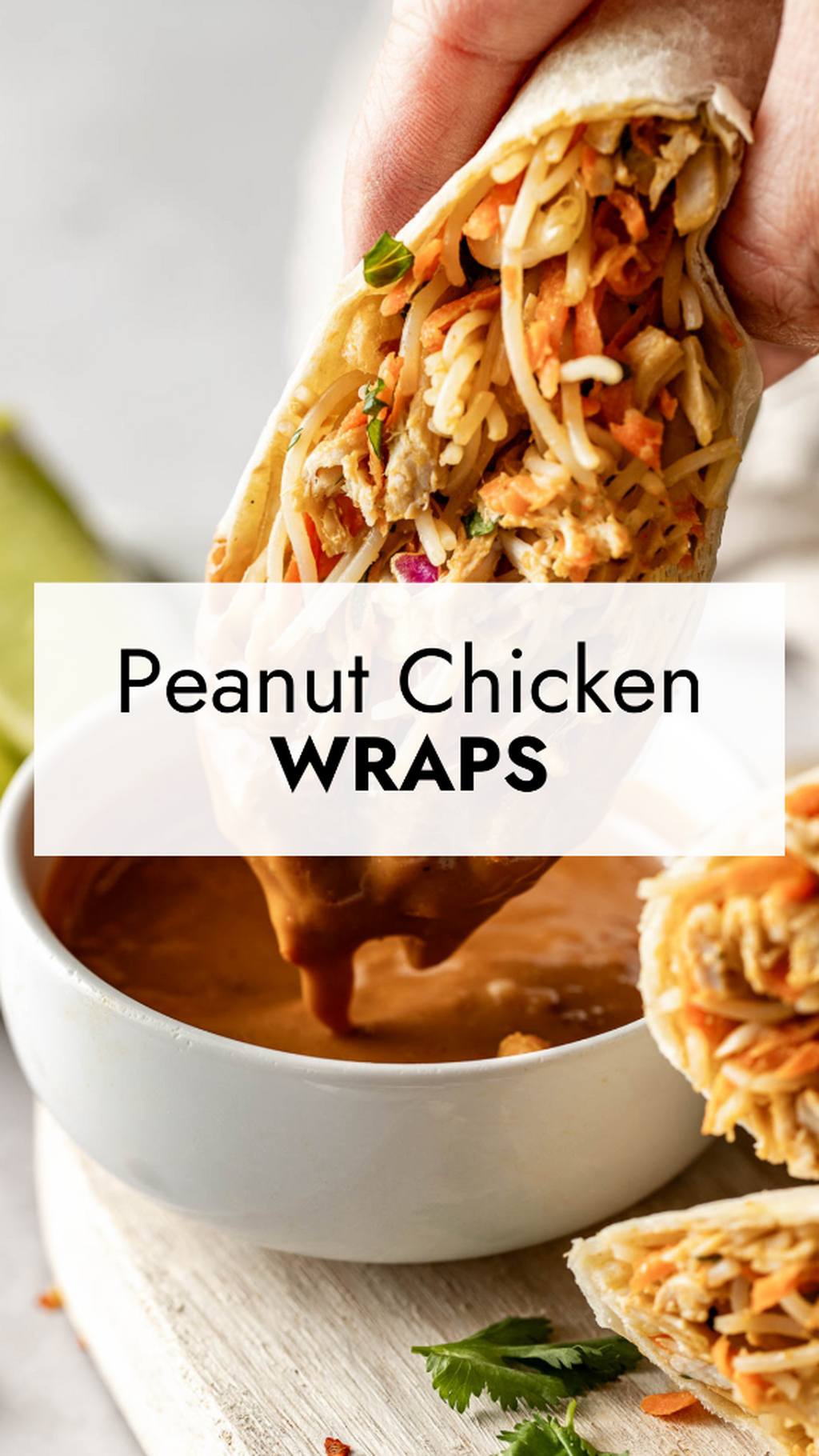 Peanut Chicken Wraps