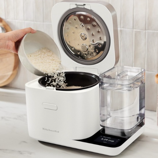 KitchenAid&reg; Grain and Rice Cooker - Porcelain White
