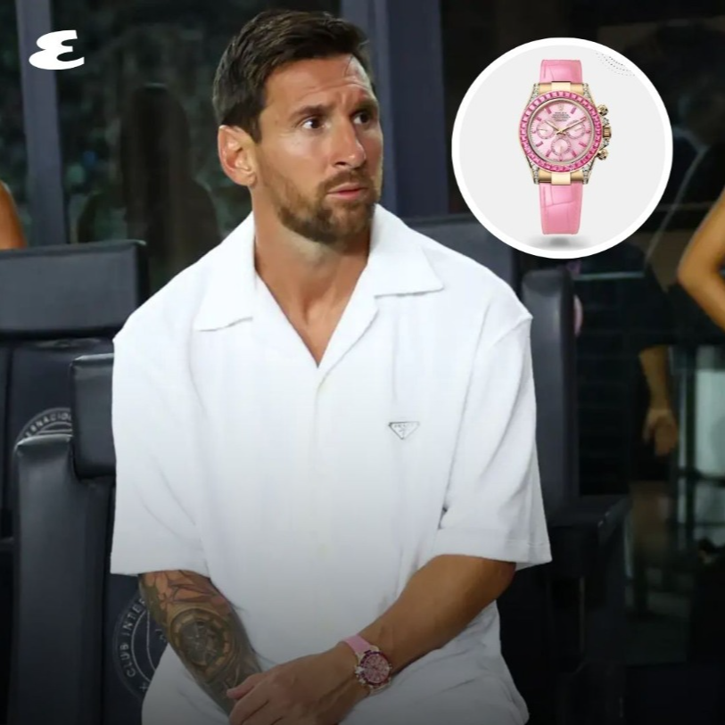 Leo Messi y el Rolex &lsquo;Barbie&rsquo;: as&iacute; es el &uacute;ltimo reloj de lujo que le vimos al GOAT