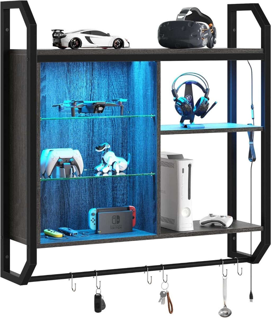 🎮 Bestier LED Gaming Shelves &ndash; Wall Setup Must-Have