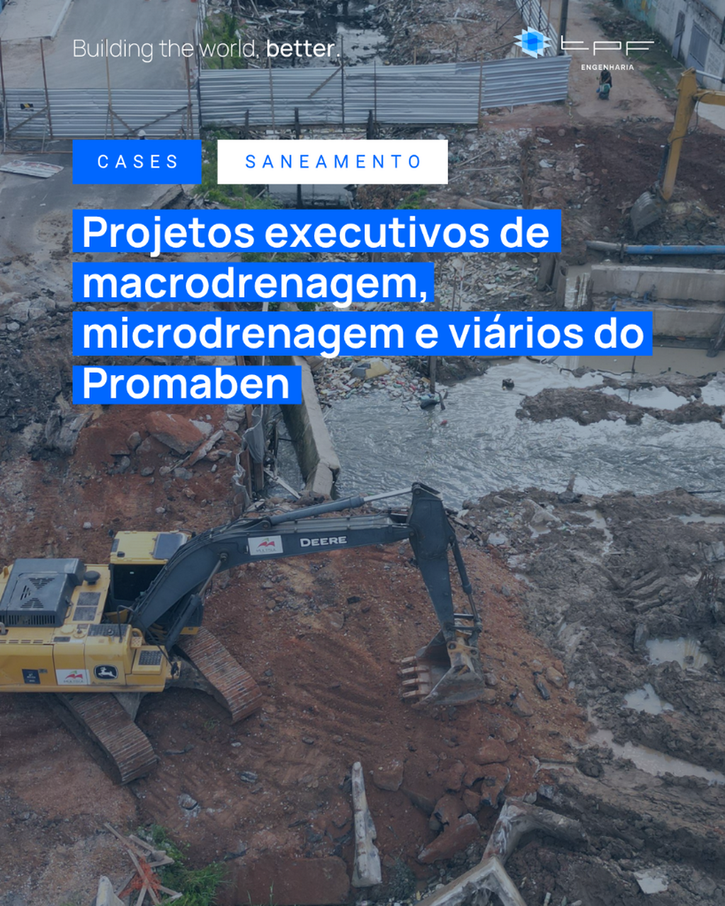 Projetos executivos de macrodrenagem, microdrenagem e vi&aacute;rios do Promaben