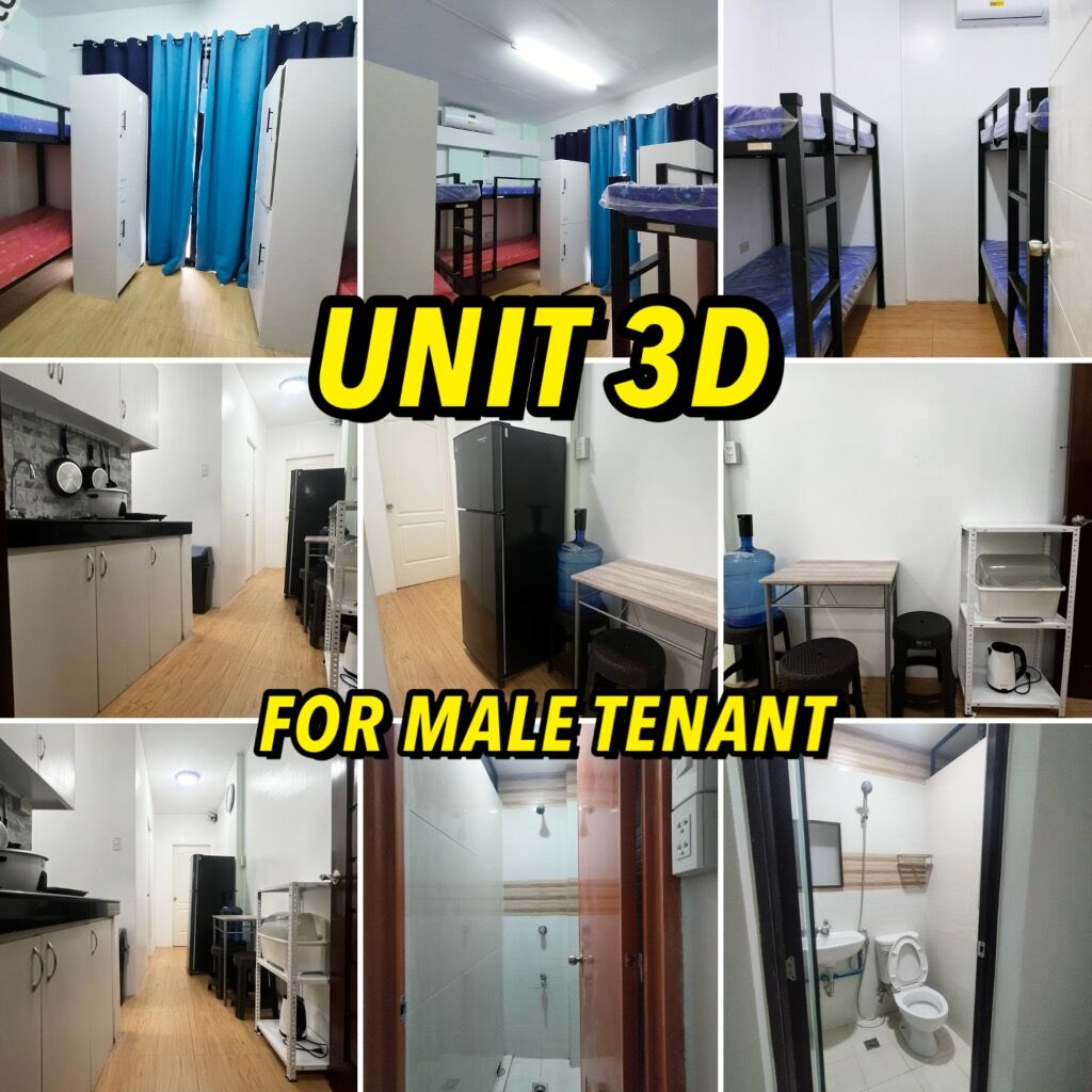Male Bedspace - Unit 3D (₱6,500)